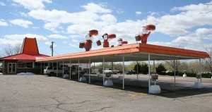 A&W drive in restaurant