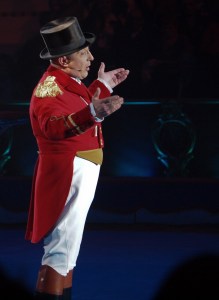 Ringmaster, Petit Gougou as Monsieur Loyal at the Monte Carlo Festival of Circus, 2011 (www.montecarlodailyphoto.com)