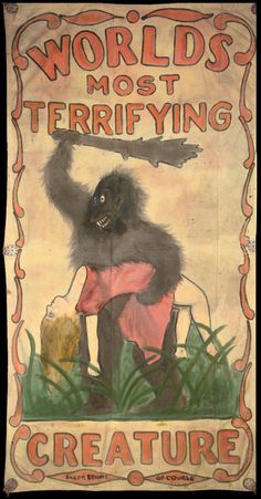 circus poster of gorilla